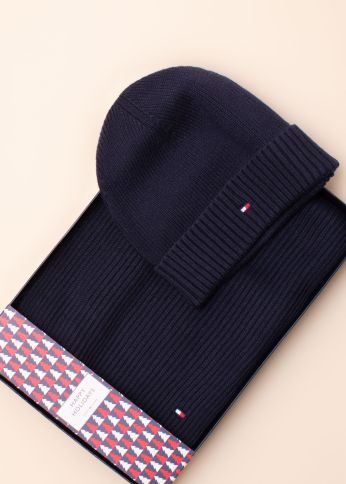 Tommy Hilfiger talvemütsi ja salli komplekt kinkekarbis Essential